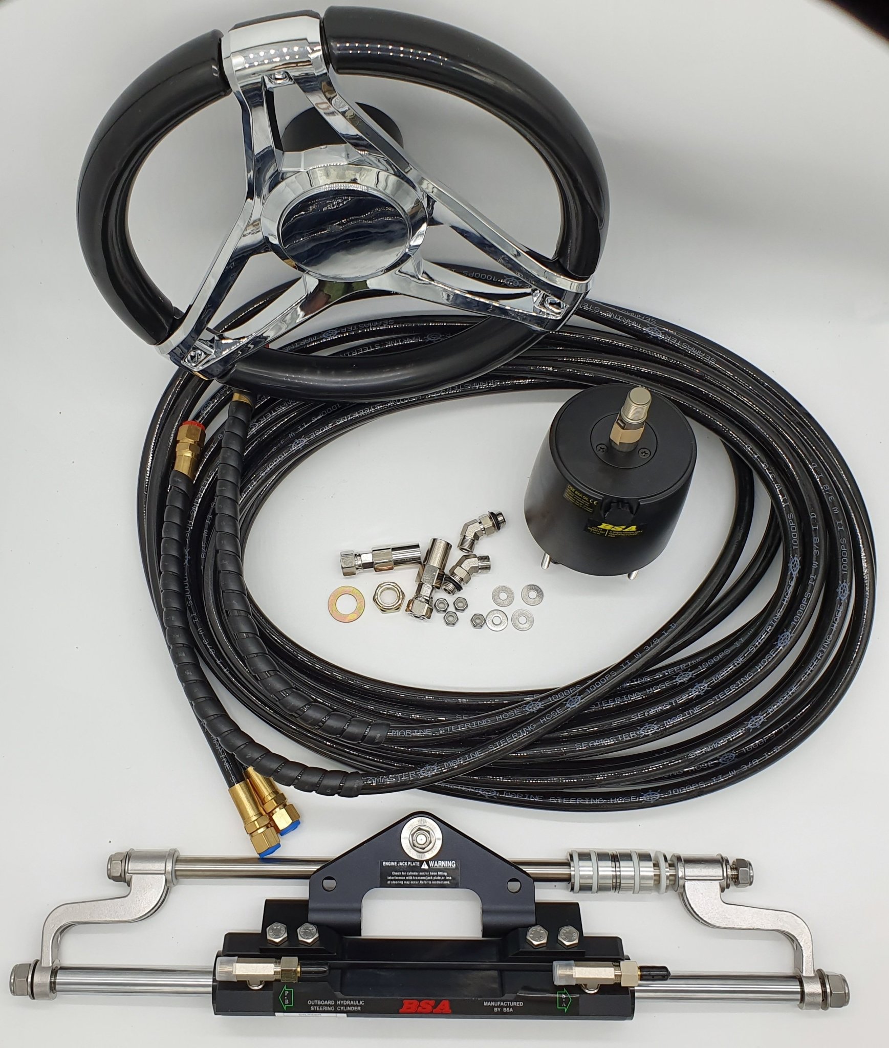 Evinrude Outboard Boat Hydraulic Steering Performance Wheel Pack BSA