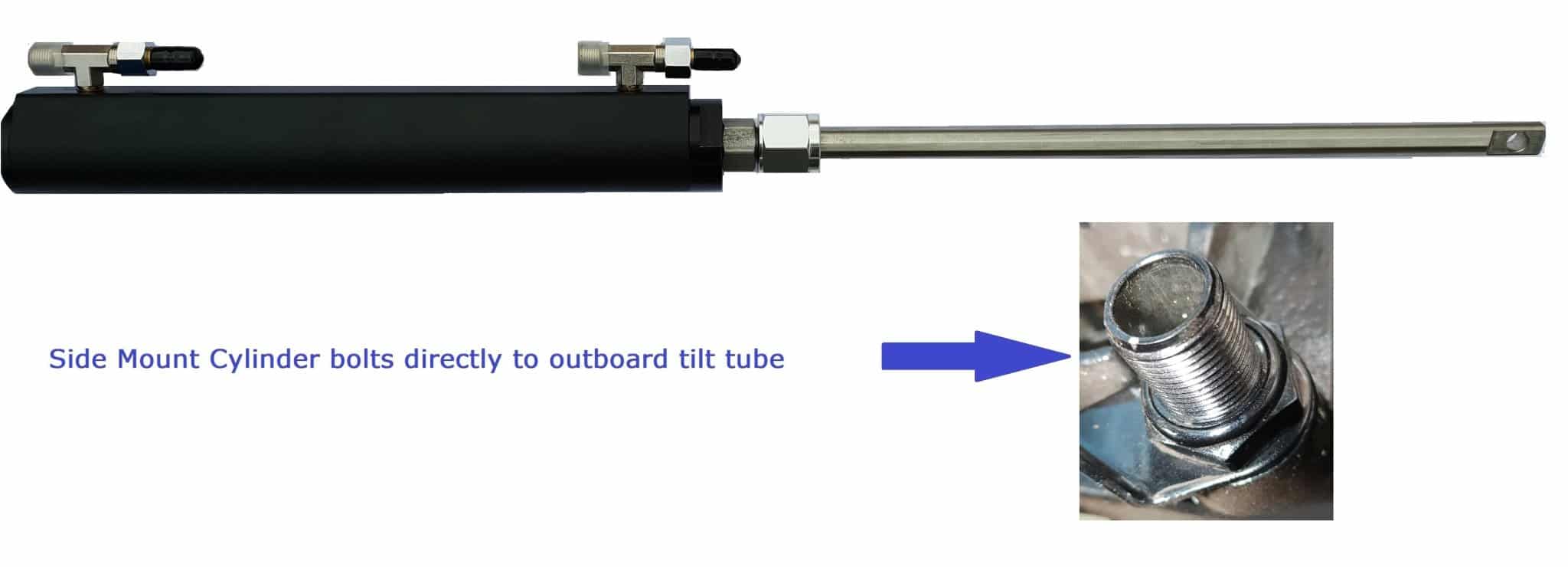 BSA Side Mount Outboard marine hydraulic steering cylinder BSA