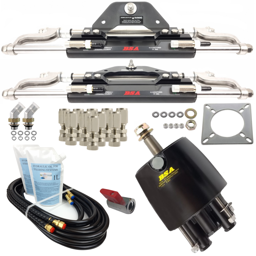 Twin Hydraulic Outboard Steering 150300hp Boat Steering Australia